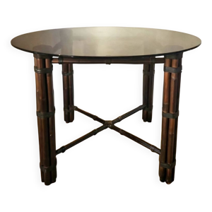 table ronde en verre