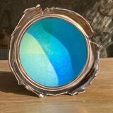 Bol en céramique émaillée bleu et vert azur