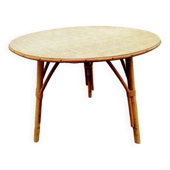 Rattan coffee table 1970