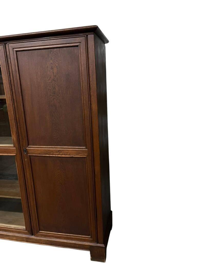 vintage wooden display cabinet XL / shelf / furniture