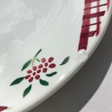 6 plates dessert digoin model niger dark red