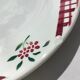 6 plates dessert digoin model niger dark red