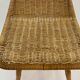 Suite of six vintage bar stools in rattan design Rohe 1960