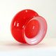 Mid-century red opaline glass ceiling light shade by OPP Jihlava, Czechoslovakia, 1960s