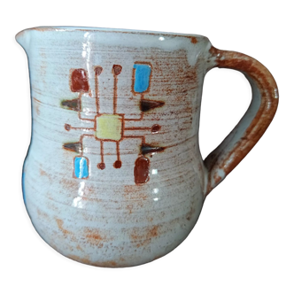 Jean Rivier glazed ceramic pitcher