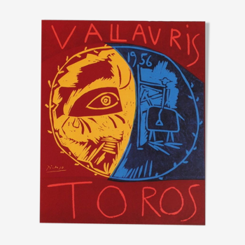 Affiche Pablo Picasso, Toros Vallauris, 1995