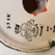Candlestick two branches of longwy 60's ceramic