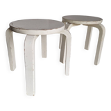 Set of 2 children's stools in Aalto Alvar style