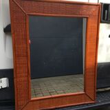 Bamboo and rattan mirror