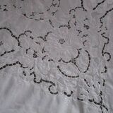 Old embroidered tablecloth 250x160cm