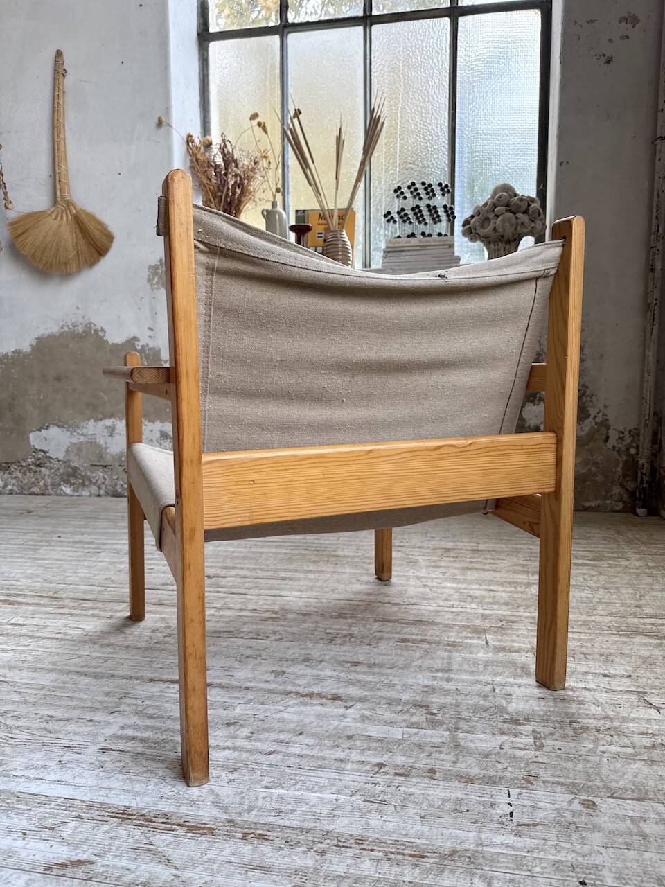 Safari chair in pine by Rold Rastad and Adolf Relling, 1960.