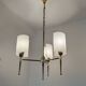 60s brass perspex chandelier