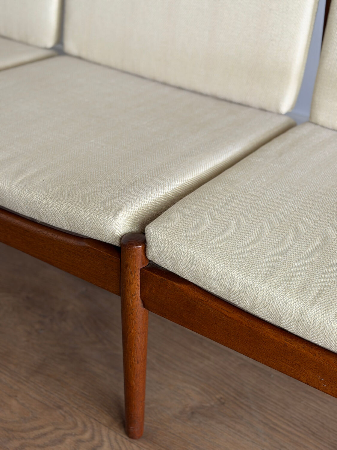 Scandinavian banquette in the style of Sven Ellekaer Eriksen from the 1960s.