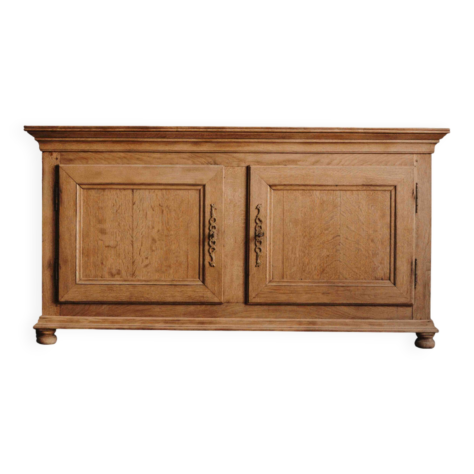 Ardennes-style 2-door chest of drawers in solid oak