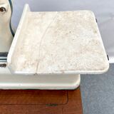 Antique double-sided scale grocery counter