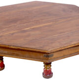 Bajoot tea table in ancient burmese teak