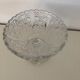 Two dredged cups in transparent glass geometric patterns in old relief