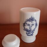 Série de 3 pots d'apothicaire en opaline