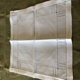 Series of 12 linen napkins updated venise
