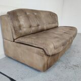 Leather sofa vintage design 70s/80s