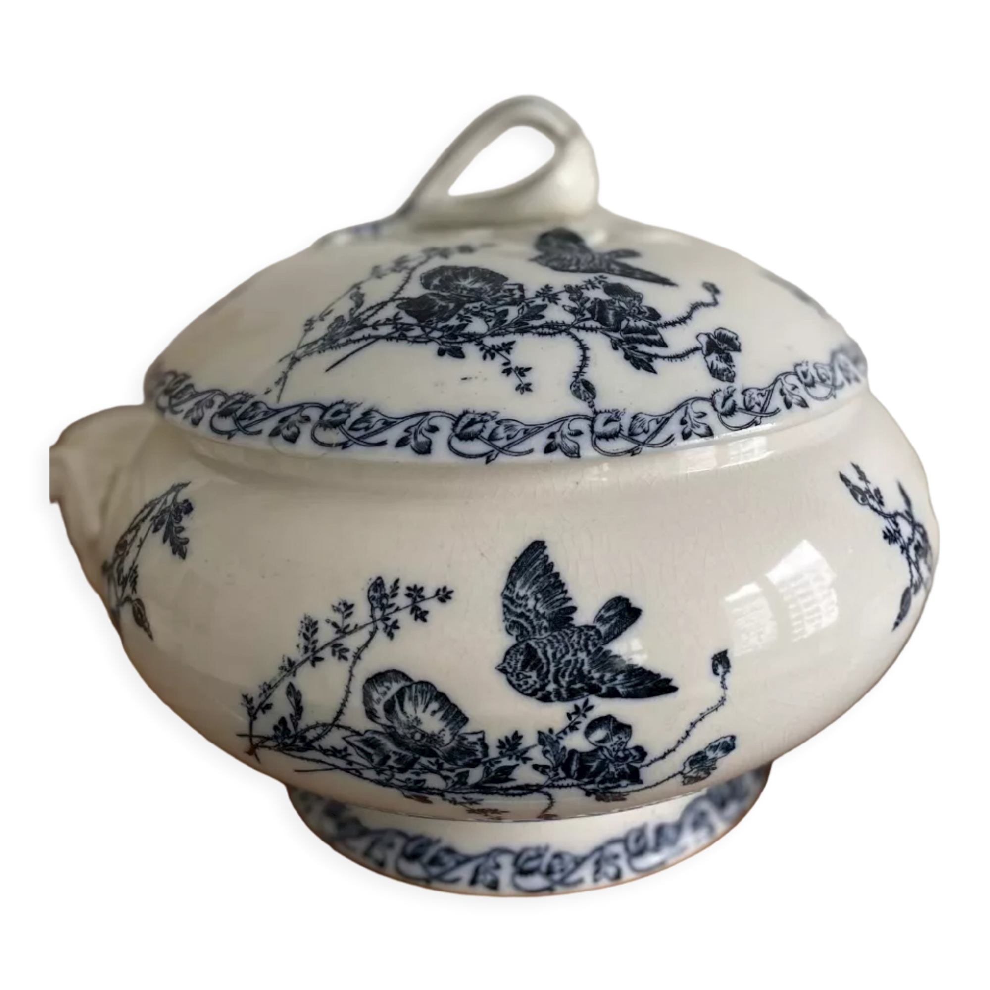 Iron earth tureen birds