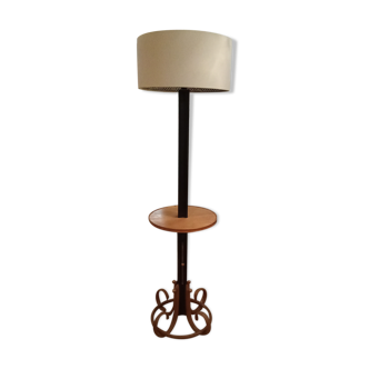 Lampadaire en bois cintré