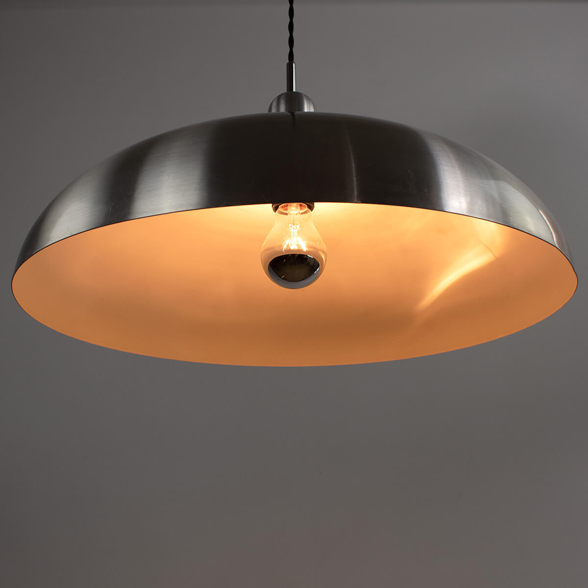 1960s vintage aluminium hanging lamp