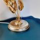 Golden metal lamp
