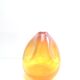 Vase boule orange soufflé à la main de L'Oca Nera (Italie)