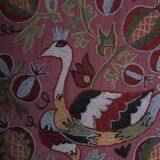 Hand knotted rug, vintage Turkish rug 53x186 cm