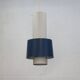 Old Danish design lamp in white/gray and blue colours - Denmark 60's