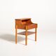 Swedish Teak and Beech Bedside Table by AB Carlström & Co Möbelfabrik, 1960
