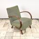 H 410 type C Armchair designed by Jindrich Halabala, 1940s, Czechoslovakia