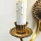 Pair of Louis XVI style wall lights. Vintage 50s