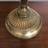 Pair of golden brass candlesticks