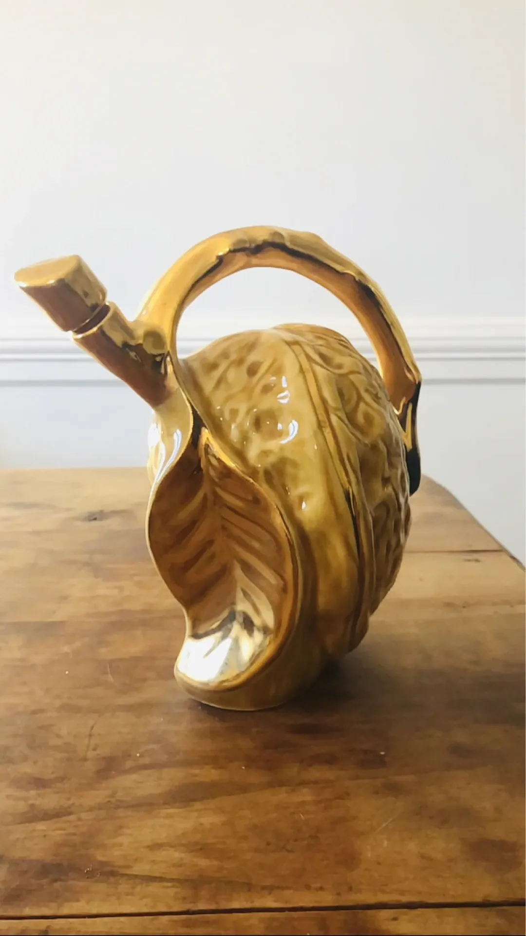 Liqueur service in walnut faience by the Louis Roque house.