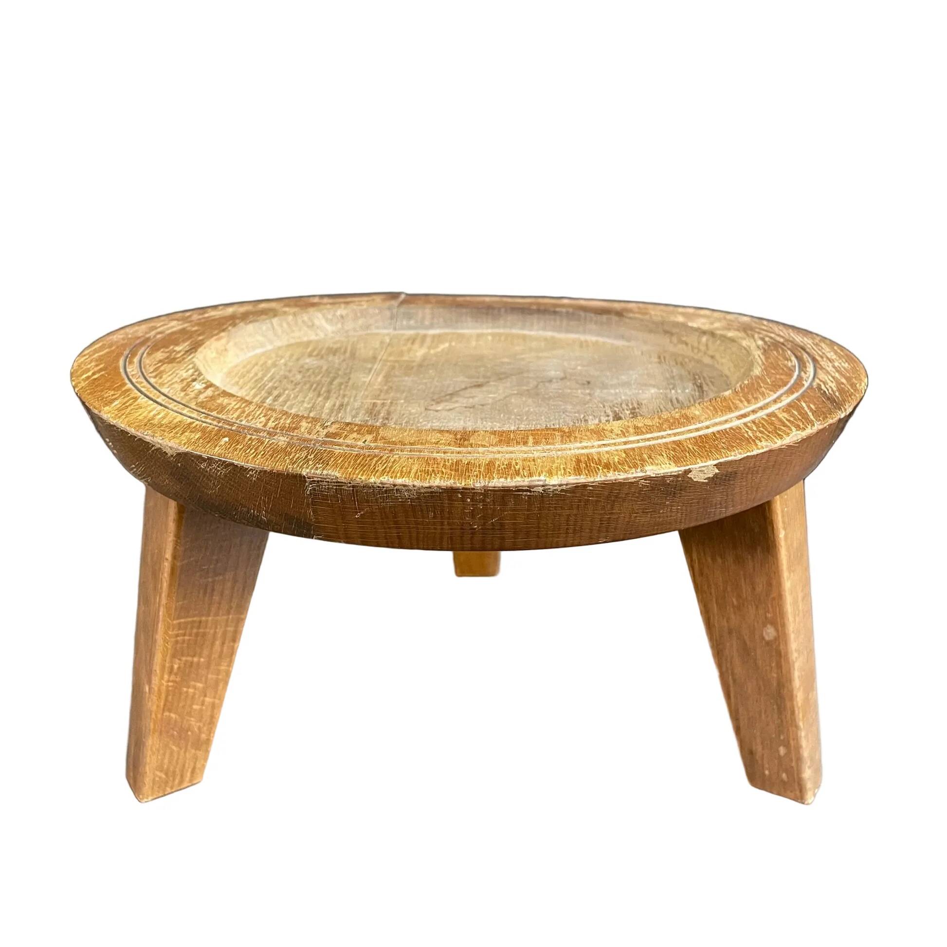 Compass leg plant stand Pago in wood