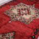 Burgundy Vintage Moroccan Rug 160 x 350 cm - Berber Wool Rug - Handmade rug