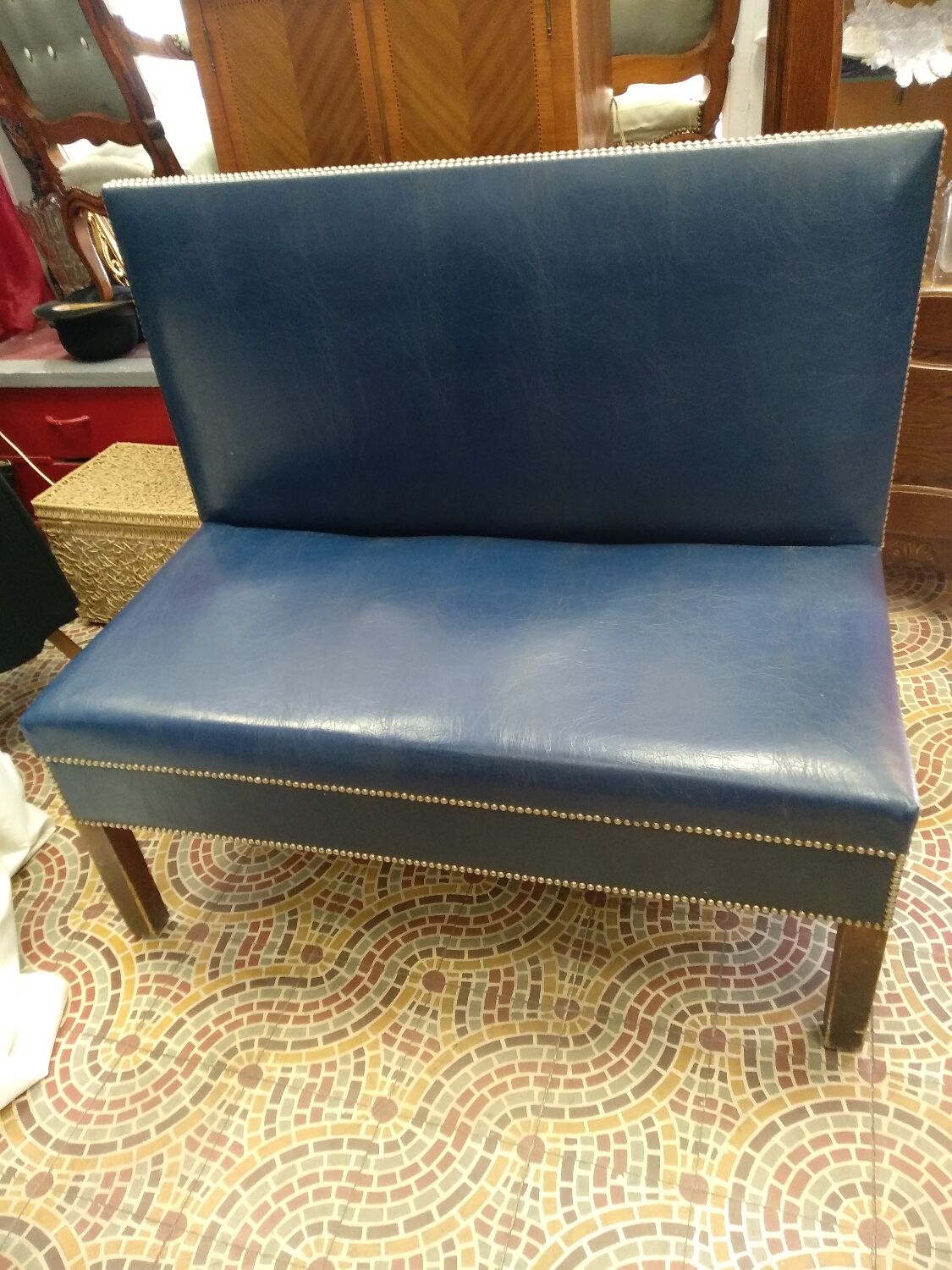 Vintage bistro bench