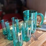 1 set of 6 glasses + the pitcher from Cristallerie D'Arc