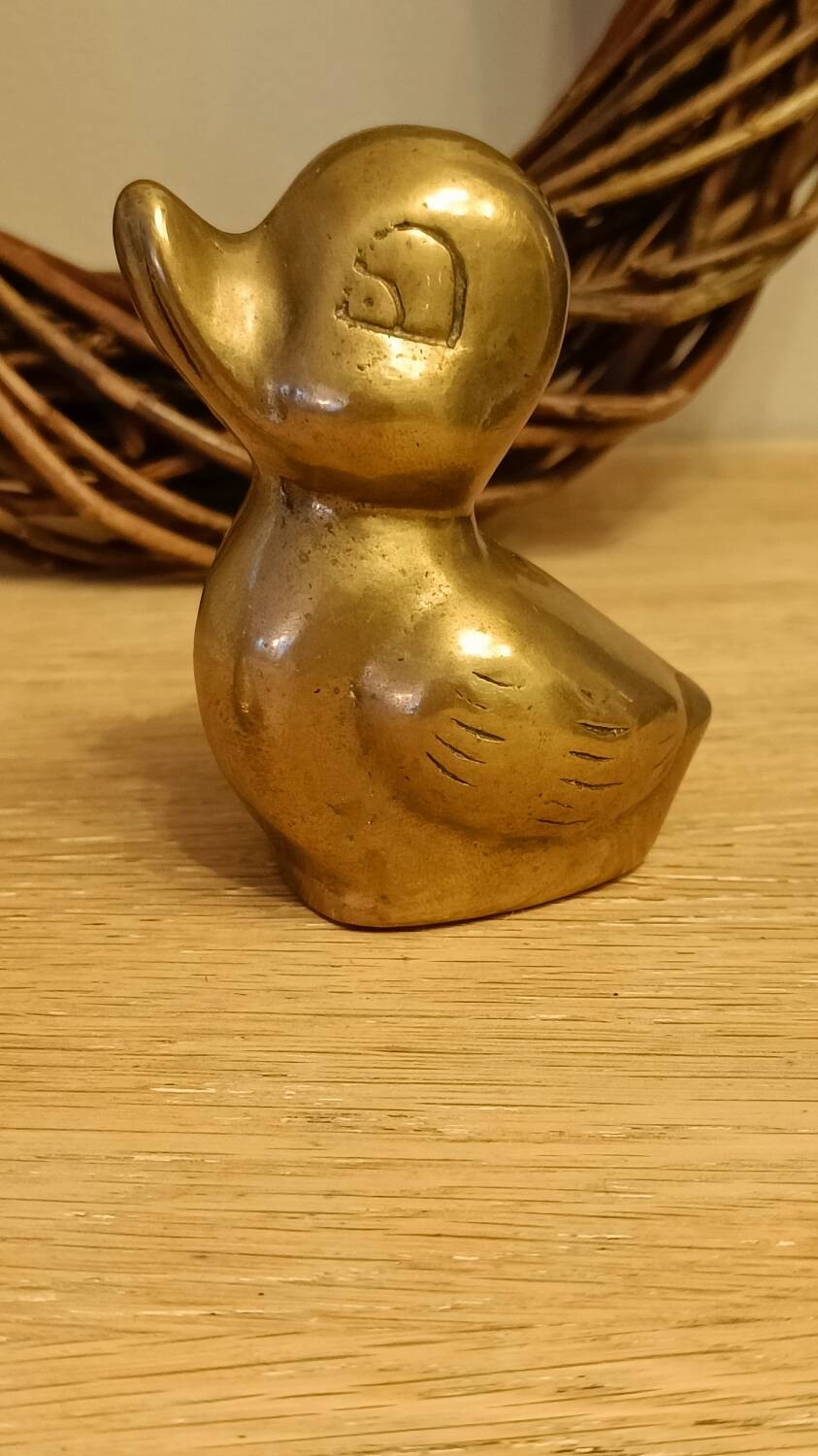 Vintage Solid Brass Ducks