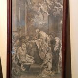 Jacob Frey, biblical scene, engraving, 18th century