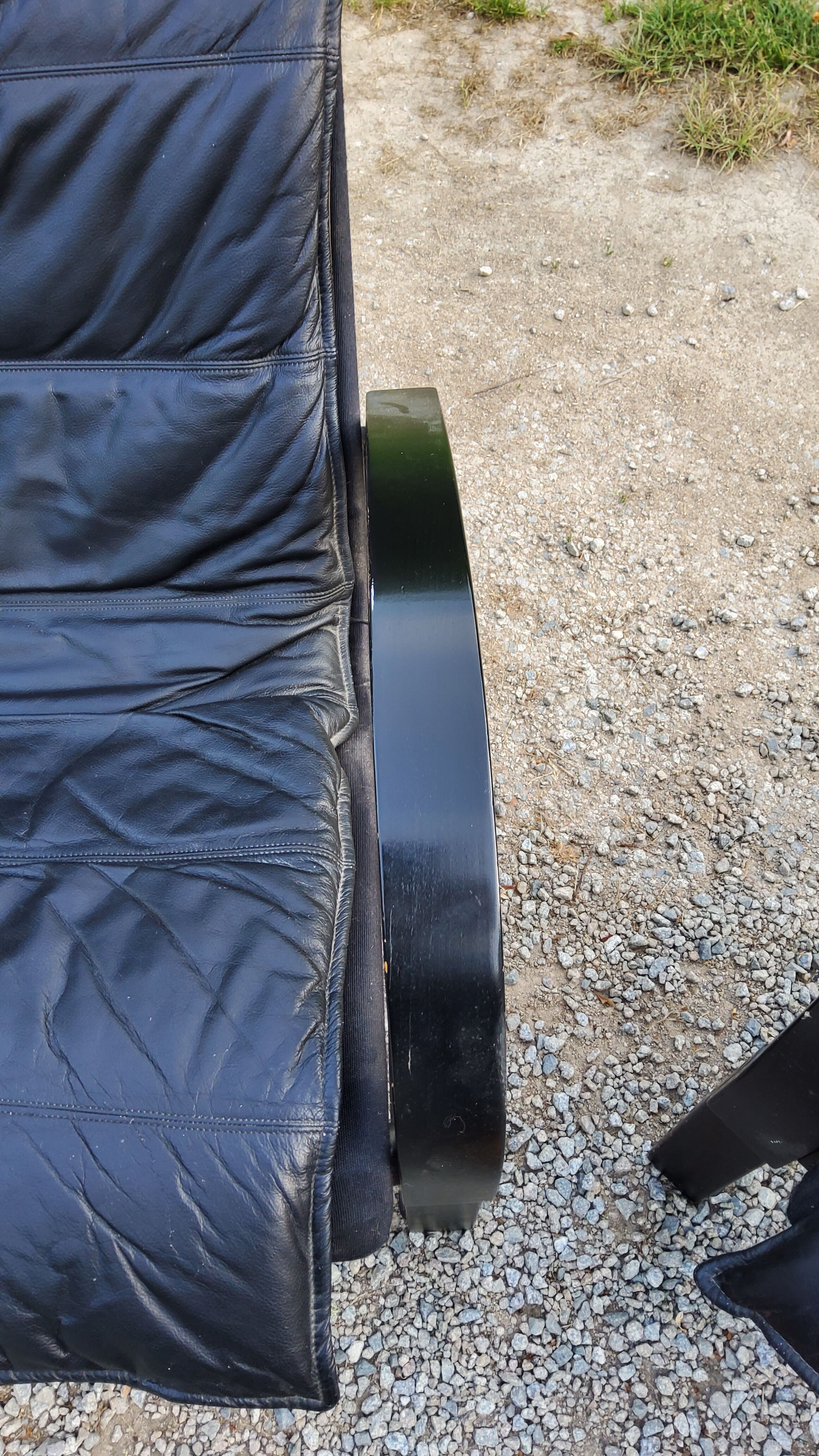 Pair of Scandinavian leather sofas from Tord Björklund