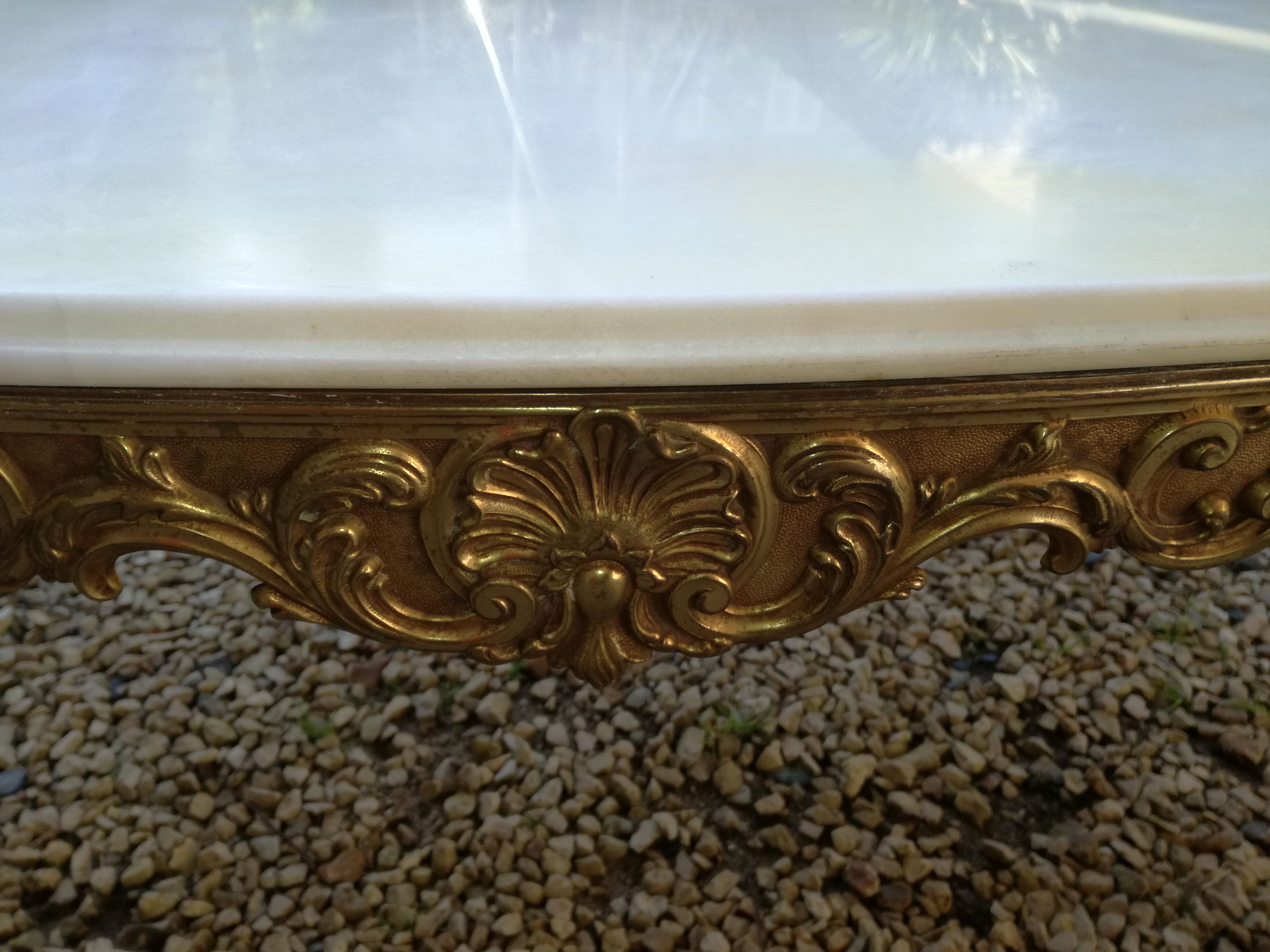 Louis XV mabre coffee table