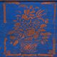 Antique wooden chest painted blue – folk art – Central Europe around 1900