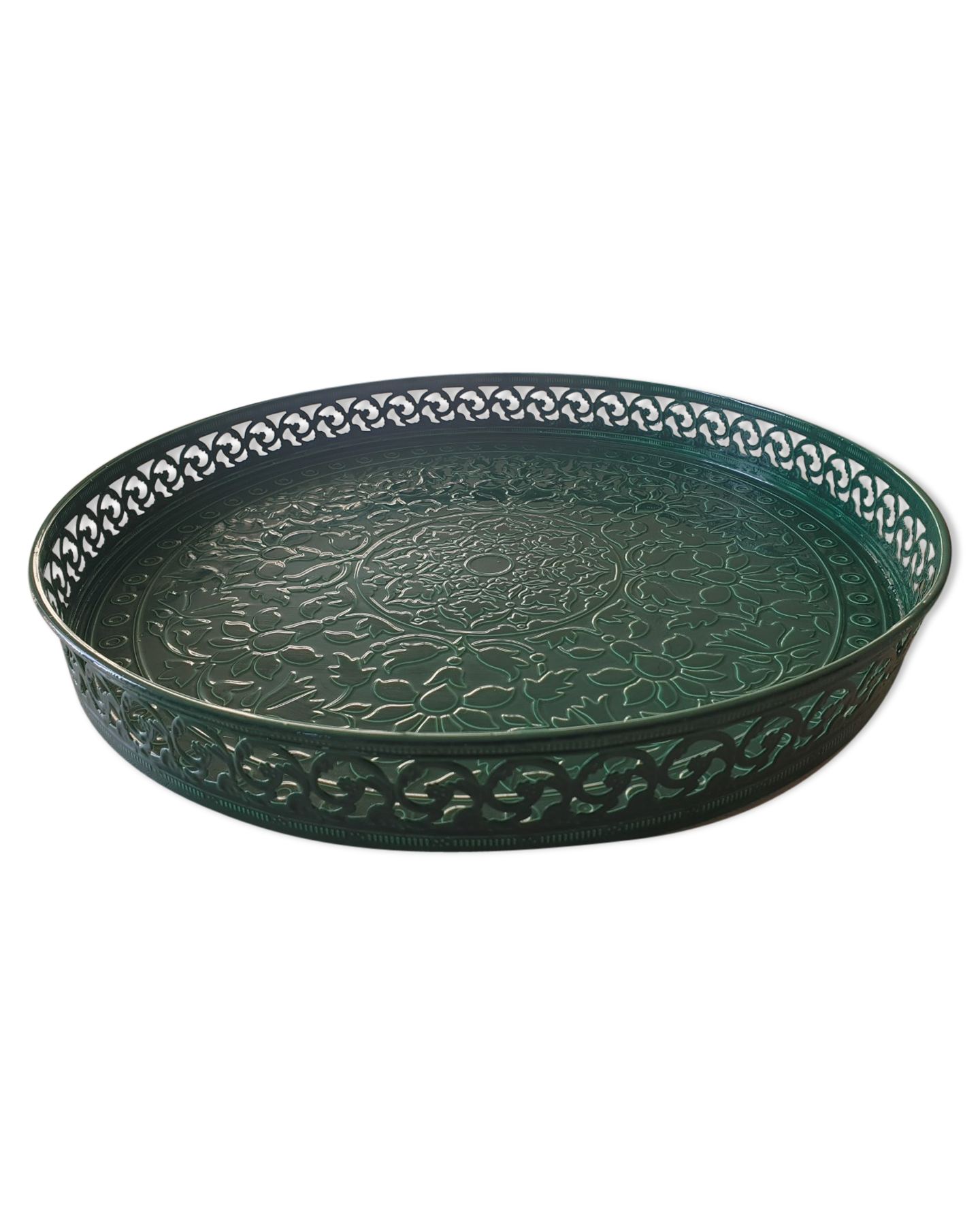 Painted sheet metal tray