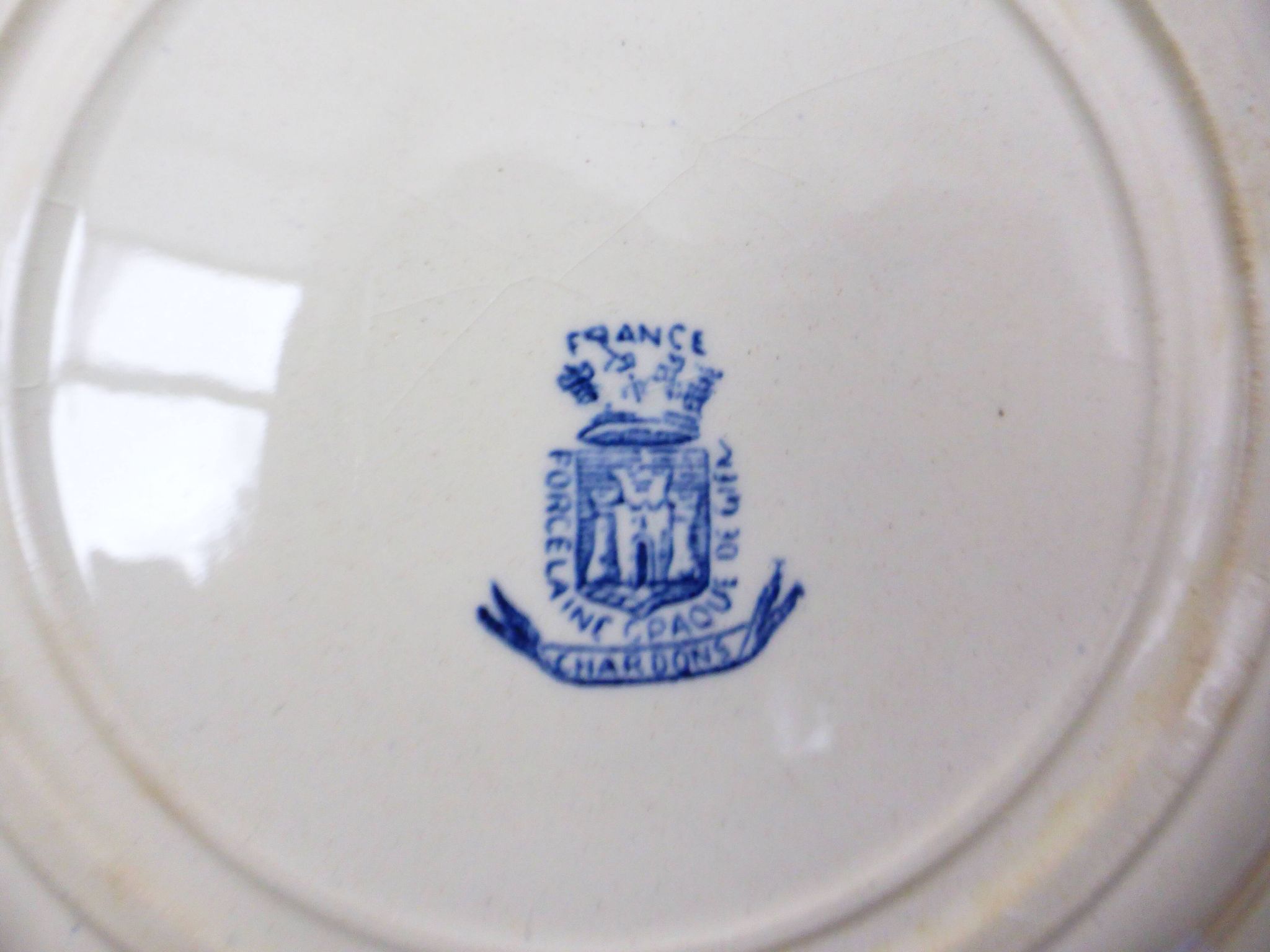 4 deep plates Gien Chardons 260359