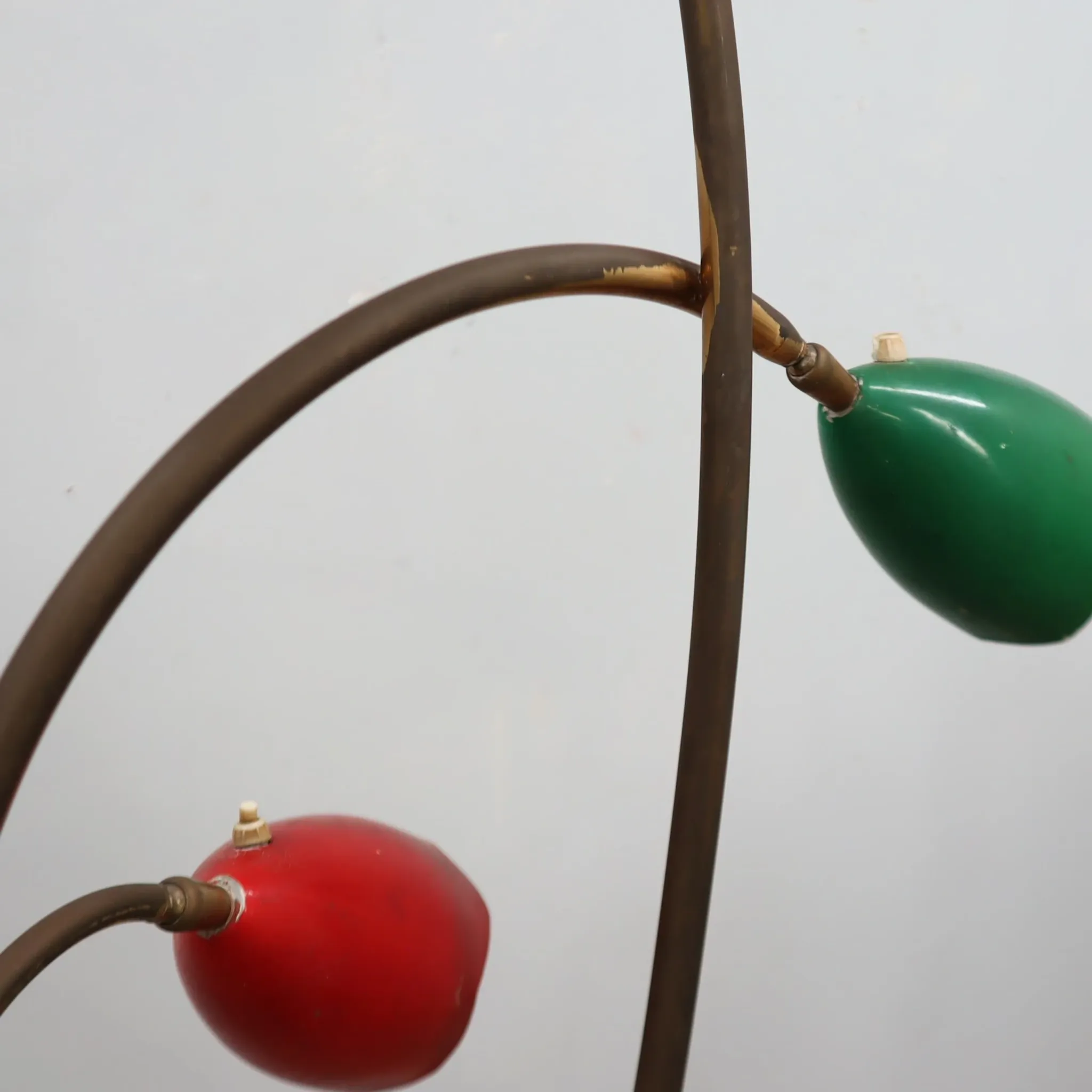 1950s Italian Biancardi e Jordan brass floor lamp