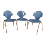 Set of three Kusch+Co chairs, Germany, 1980s