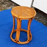 Vintage bamboo stool